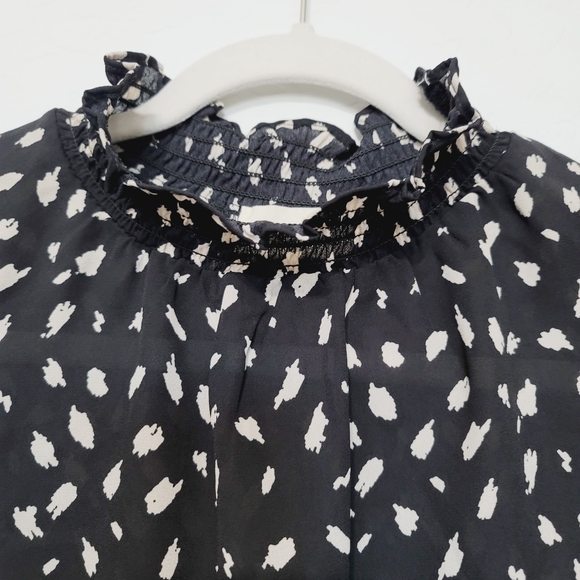 NWT Meraki Black and White Blouse Size Small - Picture 10 of 12